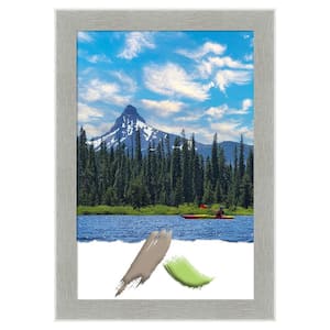 Glam Linen Grey Picture Frame Opening Size 24 in. x 36 in.