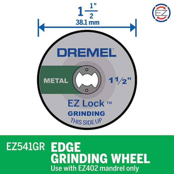Dremel EZ Lock Rotary Tool 1 in. Cloth Polishing Wheel for Silverware, Car  Parts, and Door and Window Hardware 423E - The Home Depot