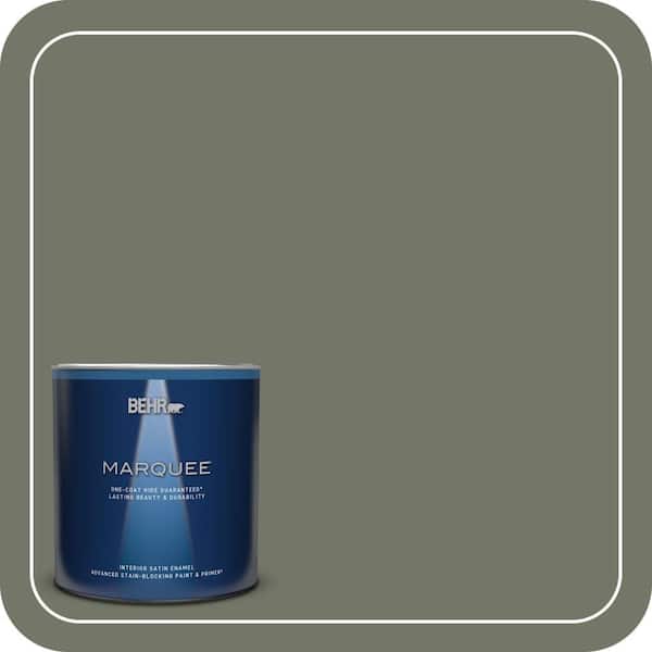 BEHR MARQUEE 1 qt. Home Decorators Collection #HDC-AC-20 Halls of Ivy One-Coat Hide Satin Enamel Interior Paint & Primer