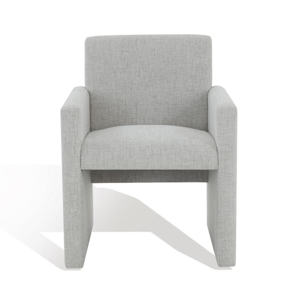 SAFAVIEH Maisey Light Gray 20 in. Linen Dining Chair