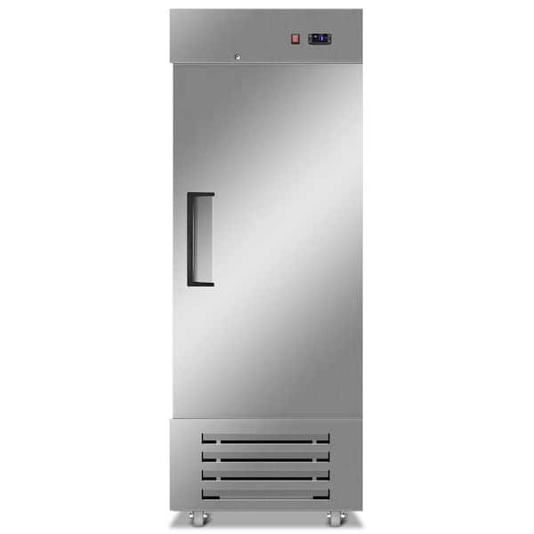 27 in.18.68 cu. ft. Commercial Freezer Single Solid Door Reach-in Freezer Upright Fan Cooling Freezer in Stainless Steel