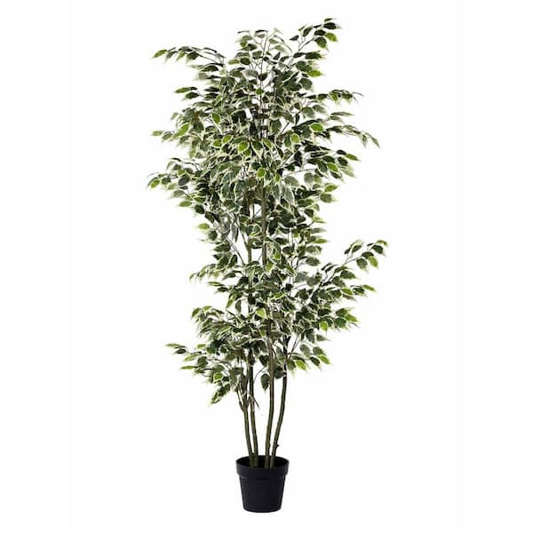 Unbranded 71 in. Banyan Artificial Tree Small Leaf