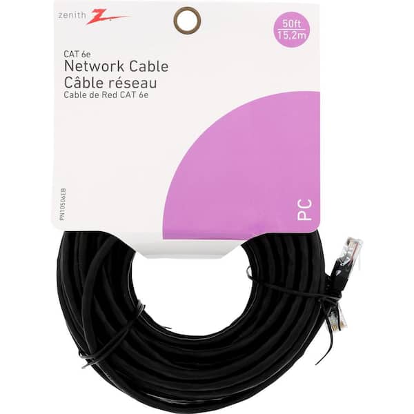 GE 50 ft. Cat6 Ethernet Networking Cable in Blue 70330 - The Home Depot