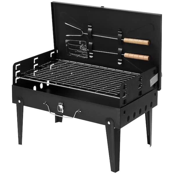 Karl home Portable Charcoal Grill in Black 135639132720 The Home Depot