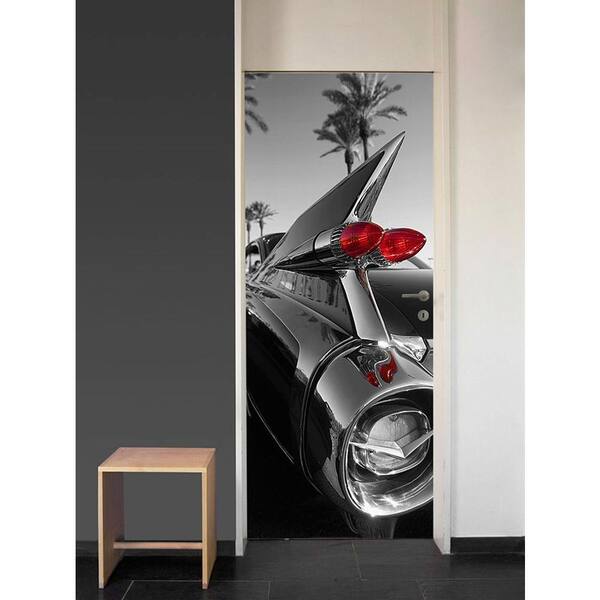 Ideal Decor 79 in. x 34 in. Classic Car Wall Mural