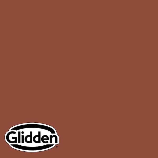 Glidden Premium 1 qt. PPG1067-7 Burled Redwood Flat Exterior Latex Paint