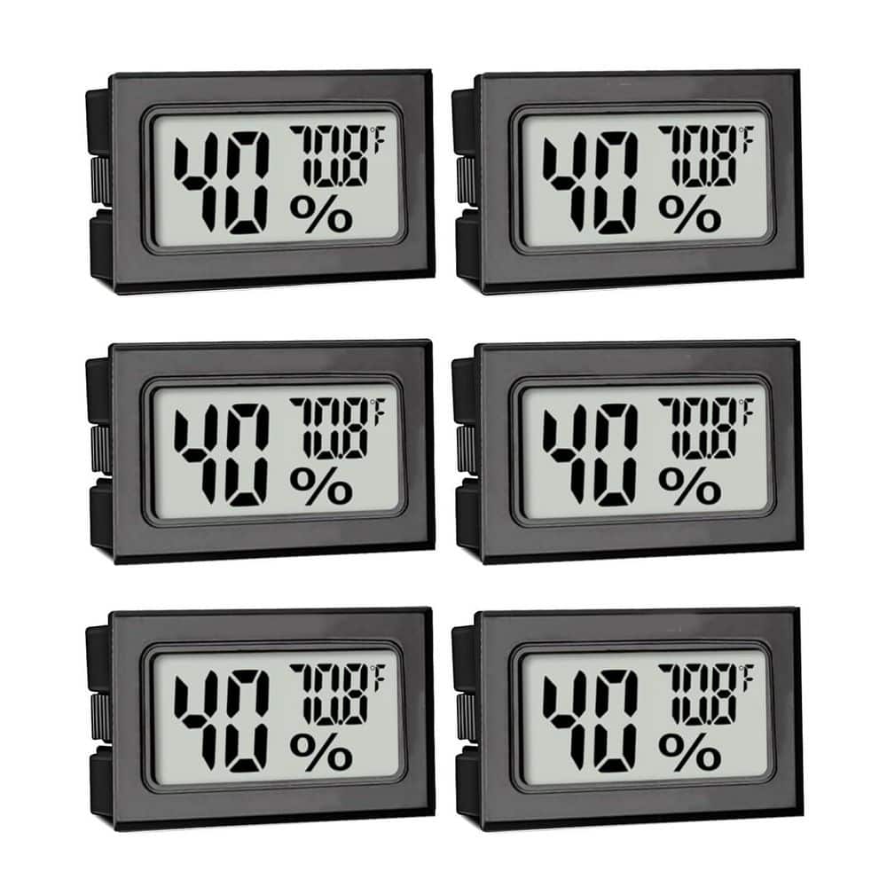 Mini Digital Display Hygrometer Wireless Thermometer Indoor Precision Temperature Humidity Monitor, 6 Pack price history on PriceWatchPro