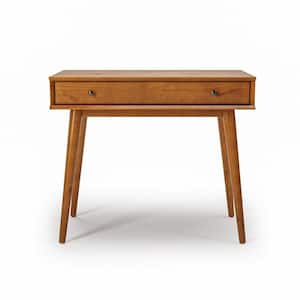 Mid-Century 1-Drawer Castanho Desk