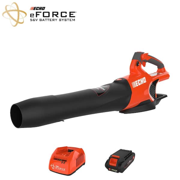 ECHO eFORCE 56V 151 MPH 526 CFM Cordless Battery Powered Handheld Leaf Blower with 2.5Ah Battery and Charger