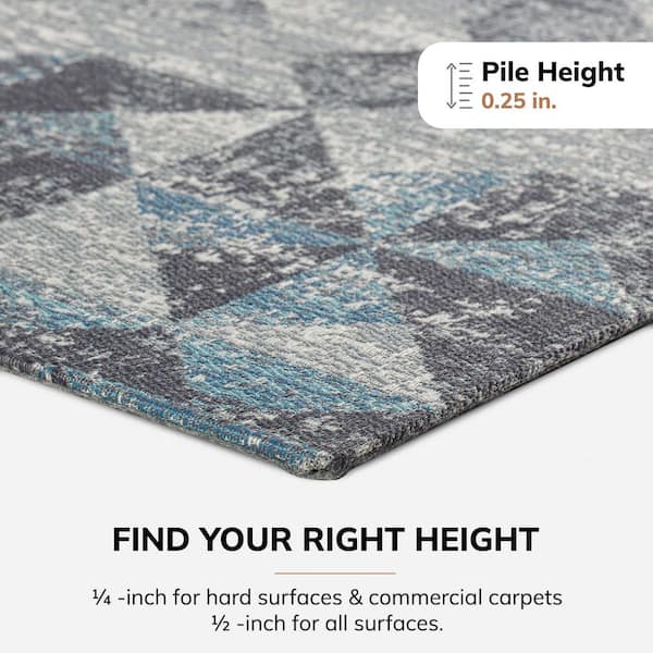 Tromso Multi-Colored 48 in. x 36 in. Polyester Chair Mat