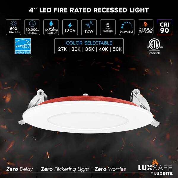 LEDBRITE Emergency LED Downlight Recessed Ceiling Light 2W Non -  LEDBRITE: LED Lighting & Security Products