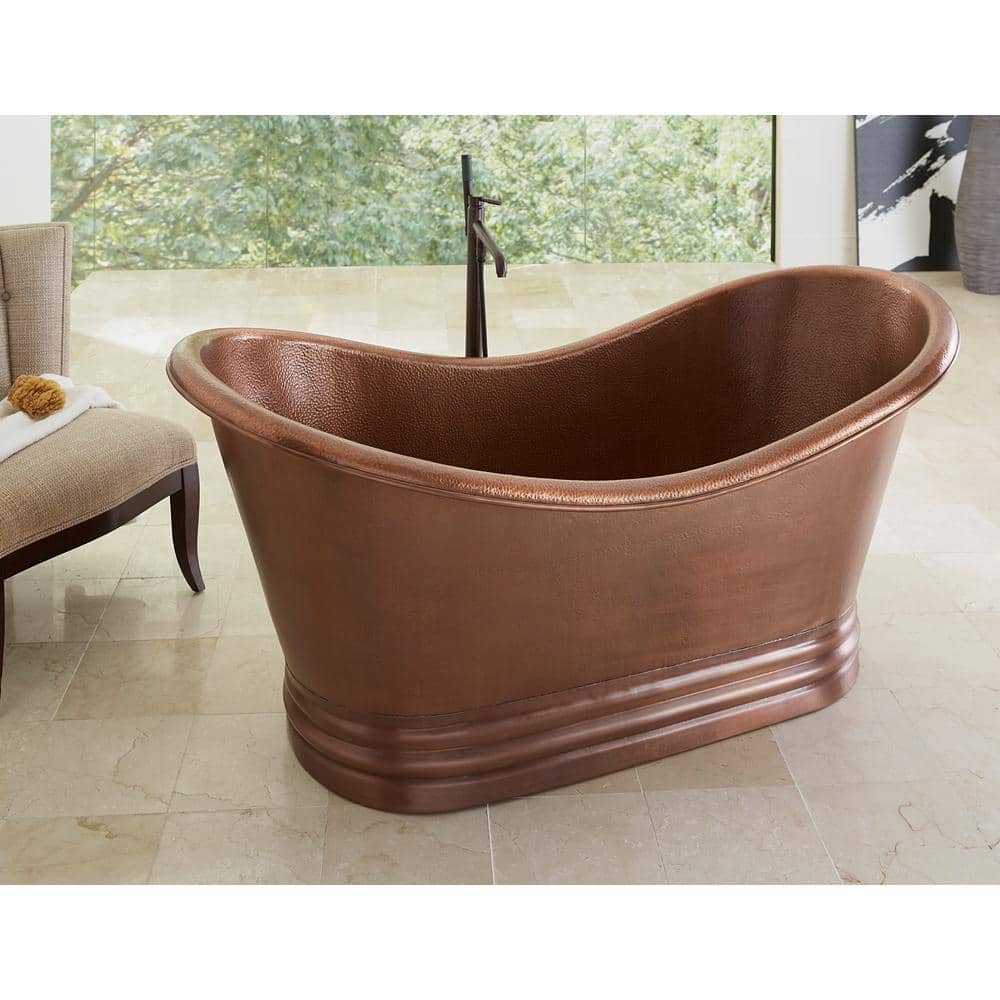 SINKOLOGY Euclid 71.5 in x 33.5 in. Freestanding Bathtub