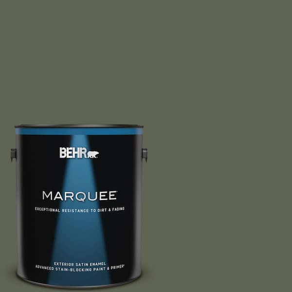 BEHR MARQUEE 1 gal. #N390-7 Cypress Vine Satin Enamel Exterior Paint & Primer