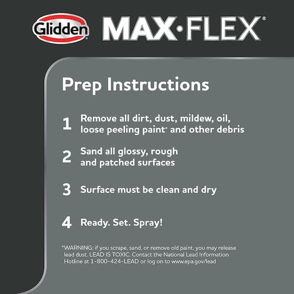 Glidden Max-Flex All Surface Spray Paint - Satin - Professional Quality  Paint Products - PPG