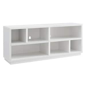 Bowman 58 in. White TV Stand Fits TV's up to 65 in.