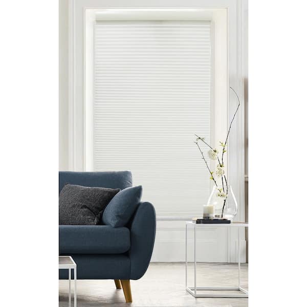 Radiance Pure White Cordless Light Filtering Cellular Shade - 27 in. W x 72 in. L (Actual Size 26.5 in. W x 72 in. L)
