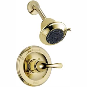 Classic 1-Handle Shower Faucet Trim Kit in Polished Brass (Valve Not Included)