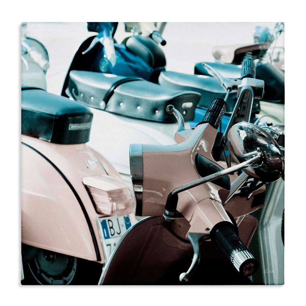 Retro Italian Scooter by Deborah Revell Unframed Typography Graphic Art Print 24 in. x 24 in. price history on PriceWatchPro