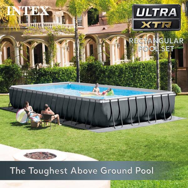 Ultra XTR 32 ft. x 16 ft. Rectangular 52 in. Deep Hard Sided Above Ground Pool Set with Pump