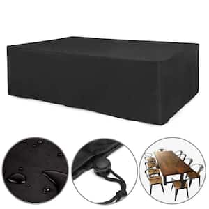 Outdoor Furniture Cover Waterproof Black Table Cover 42.52in.x 32.28in.x 10.94in.