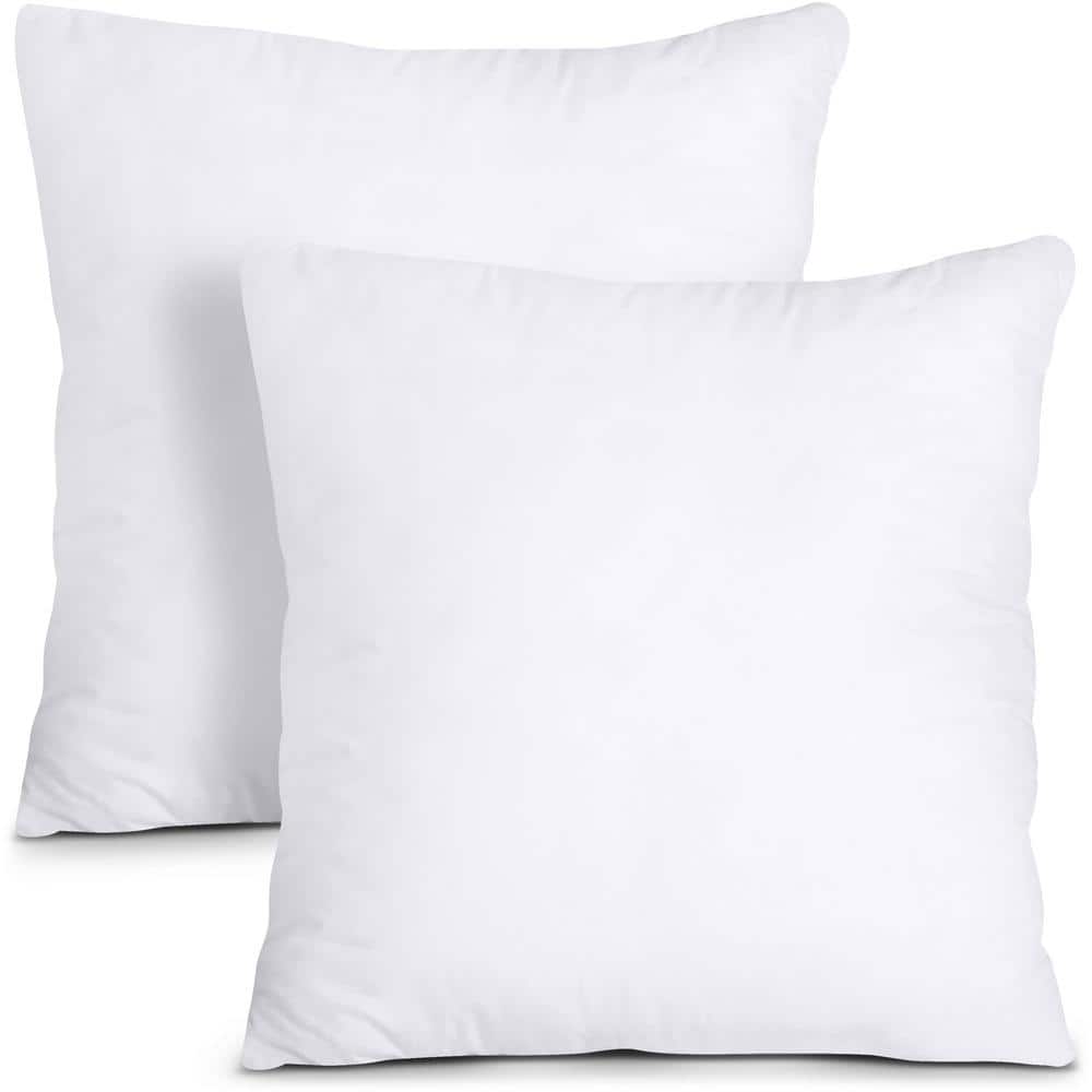 16 x 16 Outdoor Couch Cushion Insert, Throw Pillows White Cushion for Indoor/Outdoor Decorative Pillows-(Pack of 2) price history on PriceWatchPro