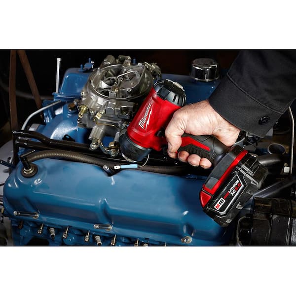Milwaukee - M18 18V Lithium-Ion Cordless Compact Heat Gun Kit W/(1) 5.0Ah Batteries, Charger, Hard Case