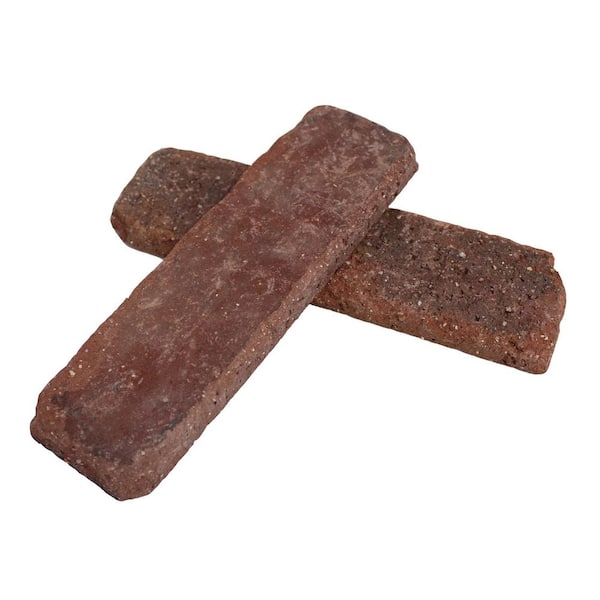 Columbia Street Thin Brick Singles - Flats (Box of 50) - 7.625 in x 2.25 in (7.3 sq. ft)