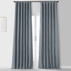 Spruce Blue Placid Thermal Blackout Curtain Pair - 50 in. W x 108 in. L (2 Panels)