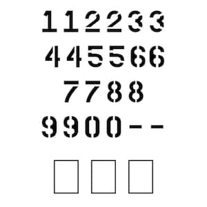 Number Stencil Kit, 6, 12 Piece