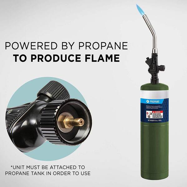 bred Skibform Tradition Ivation Propane Torch, Heavy-Duty Torch Lighter with Trigger Ignition and  Adjustable Flame IVATSPT15 - The Home Depot