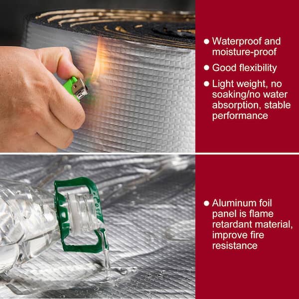 Wellco 40 in x 9.83 ft. Self-Adhensive Aluminum Foil Reflective