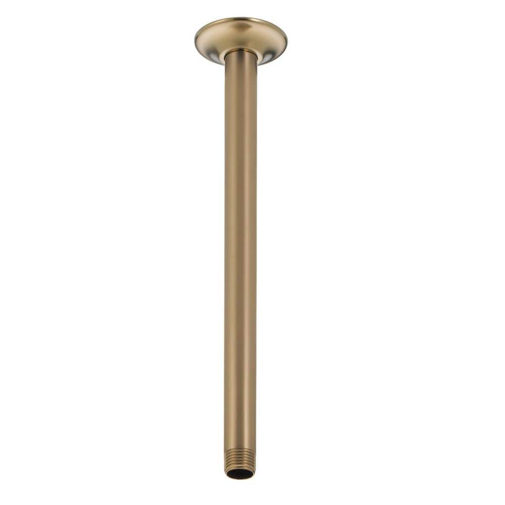 14-inch Champagne Bronze Ceiling Mount Shower Arm