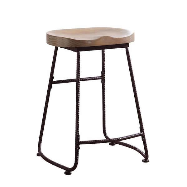 Wood And Metal Counter Height Stools, Acme Furniture Zaire Bar Stool