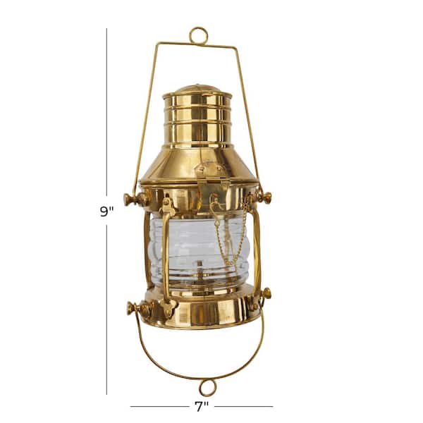 Antique Oil Lamp Lantern Brass Anchor Ship Lantern Boat Light -  Canada