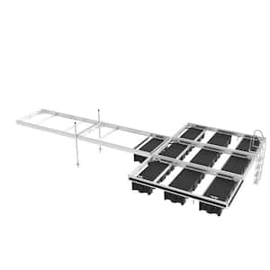 QPF-495, 5 ft. x 10 ft., 5 Sections T Shape Floating Dock, 12 in. Freeboard