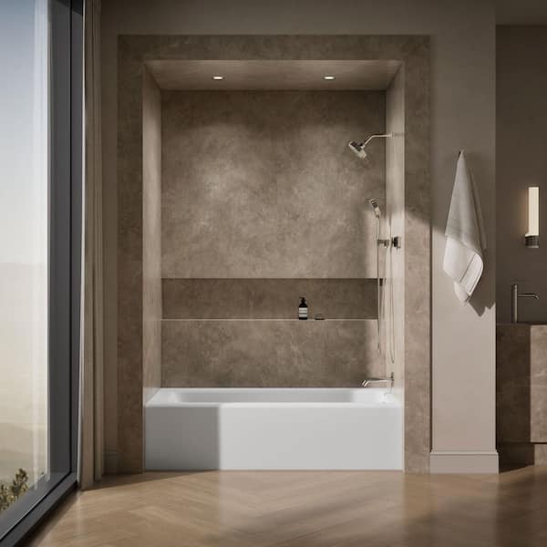 KOHLER Bellwether 66 in. x 32 in. Soaking Bathtub with Right-Hand