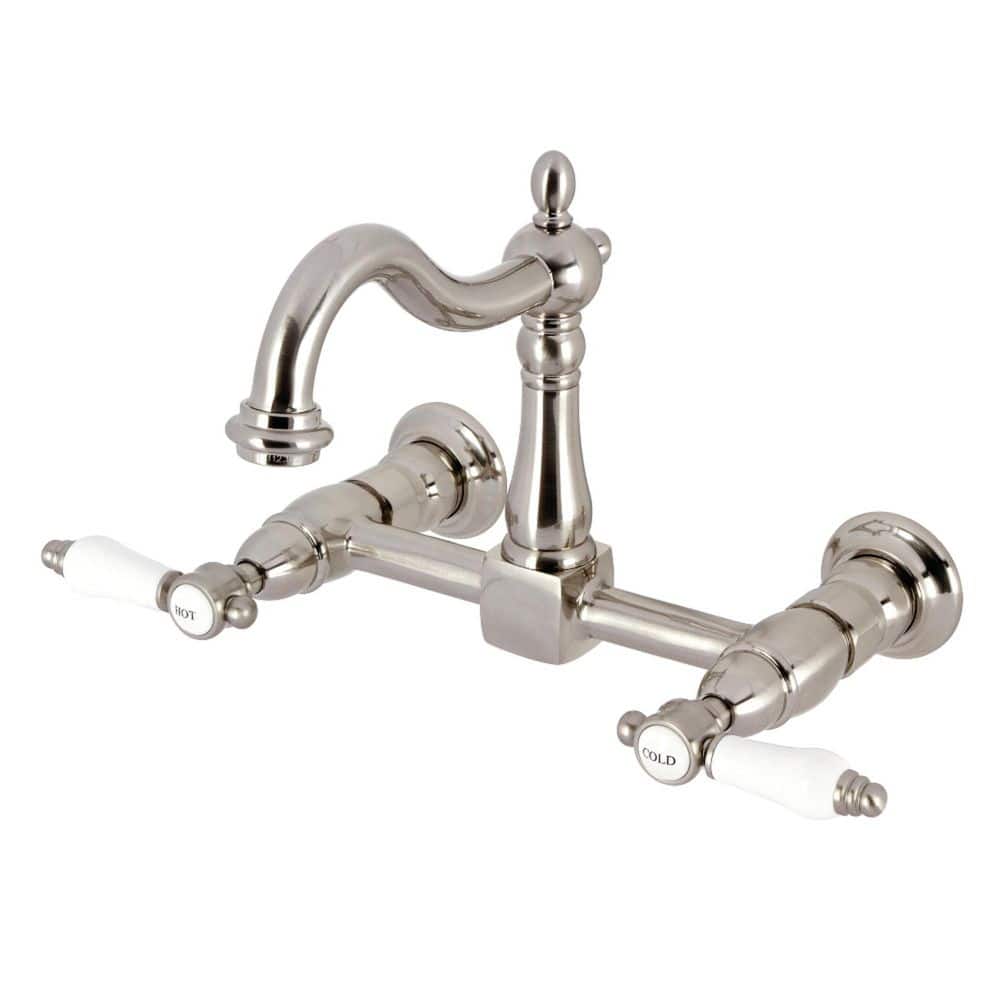 Bel-Air 2-Handle Wall-Mount Standard Kitchen Faucet in Brushed Nickel price history on PriceWatchPro