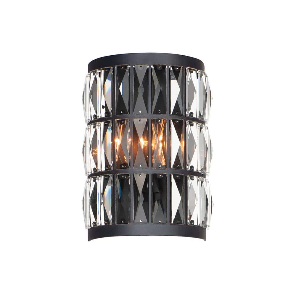 Madeline 8 in. 2-Light Black Wall Sconce price history on PriceWatchPro