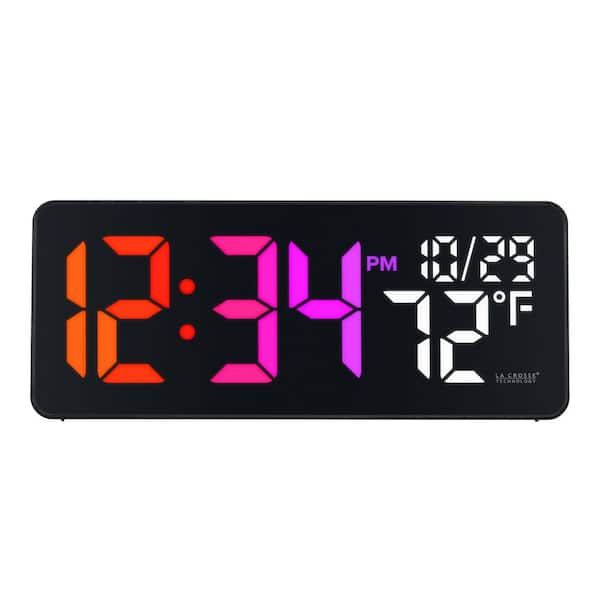 La Crosse Technology Color Changing LED Clock with Indoor