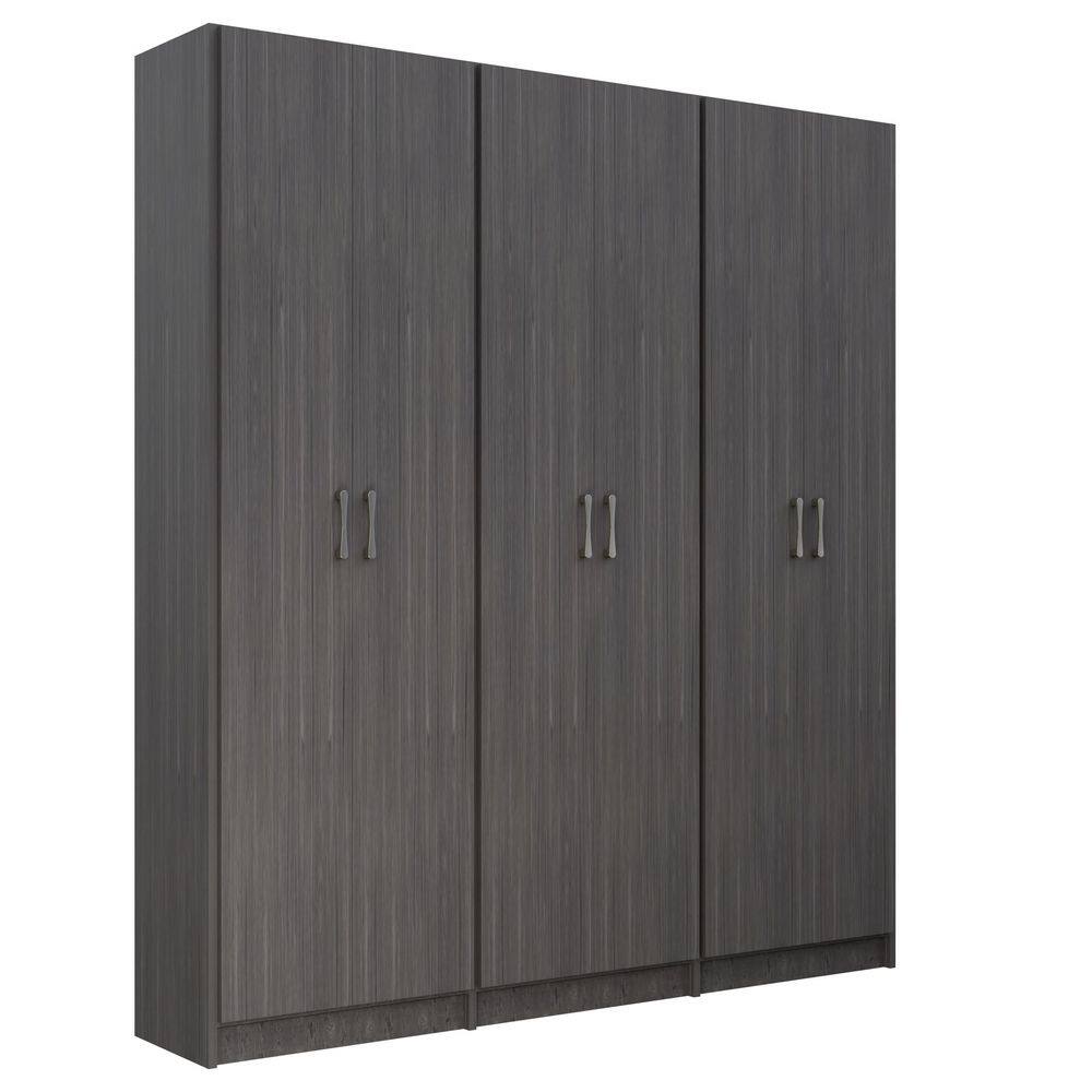 Alto Collection 106.5 in W Grey Wall Mounted 3-Shelf Towers w Full Doors Wood Closet System price history on PriceWatchPro