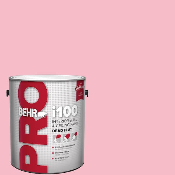 1 gal. #120C-2 Pink Punch Dead Flat Interior Paint