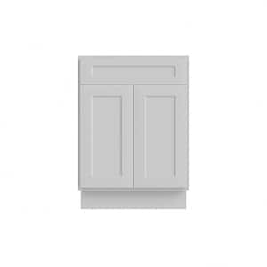 24 in. W x 21 in. D x 34.5 in. H Ready to Assemble Bath Vanity Cabinet without Top in Shaker Dove