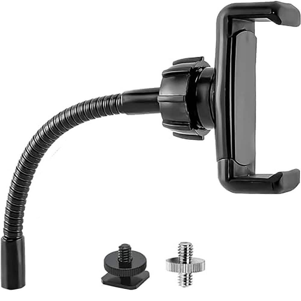 6.5 in. Black Ring Light with Universal Flexible Phone Holder 1/4 and Hot Shoe Adapter for Tripod Stand price history on PriceWatchPro