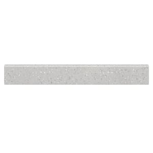 31 in. Cultured Marble Backsplash in Silver Stream