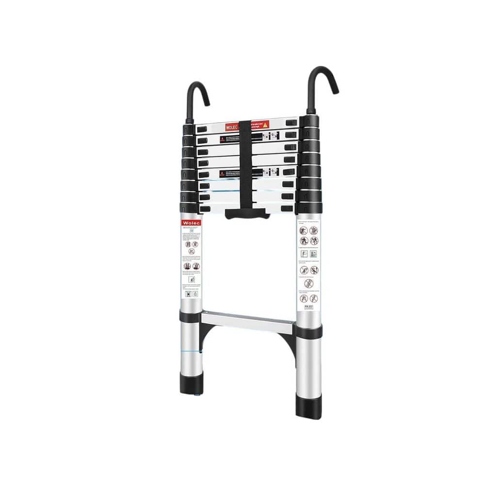 Telescoping Ladder 8.5 ft. Aluminum Lightweight Portable Ladder Hook Stabilizers Wheels 330 lbs. Max Reach 30.5 in. H price history on PriceWatchPro