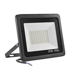50-Watt 120-Degree Black Integrated LED Outdoor Flood Light