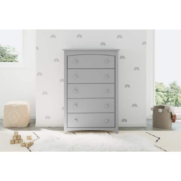 slim fit dress slacks Ioana Antique Grey Finish Wood Dresser and Mirror – Roundhill Furniture main image 0