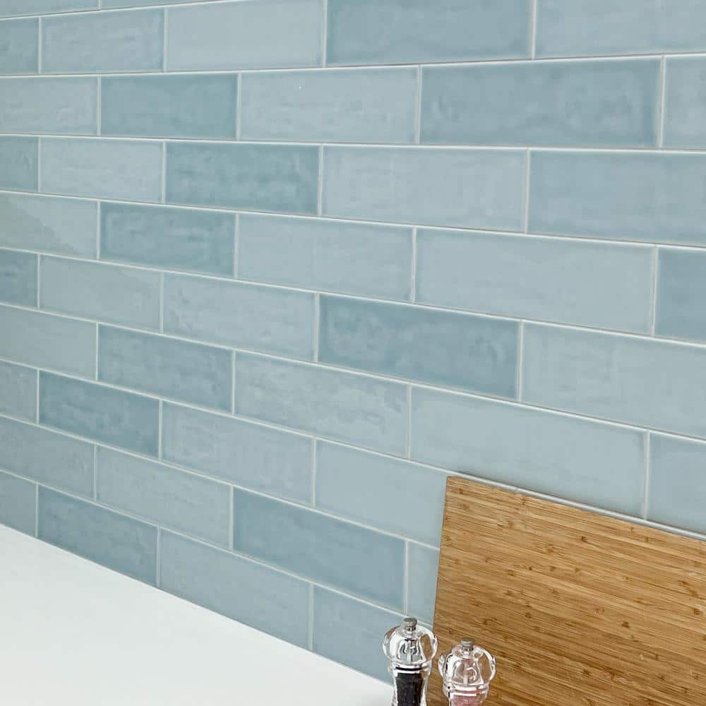 Bedouin Green Glossy Ceramic Subway Wall Tile