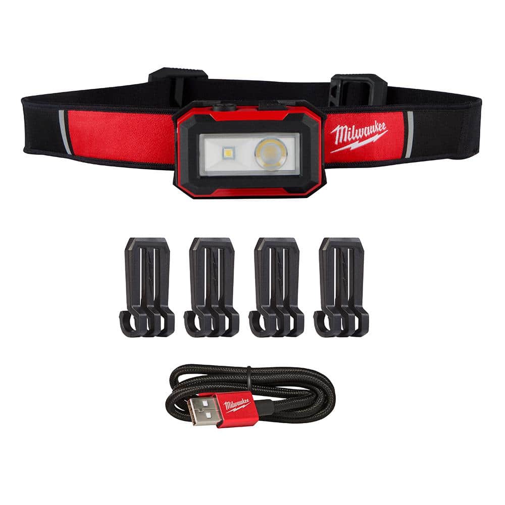 Milwaukee 450 Lumens Internal Rechargeable Magnetic Headlamp and Task Light  2012R The Home Depot