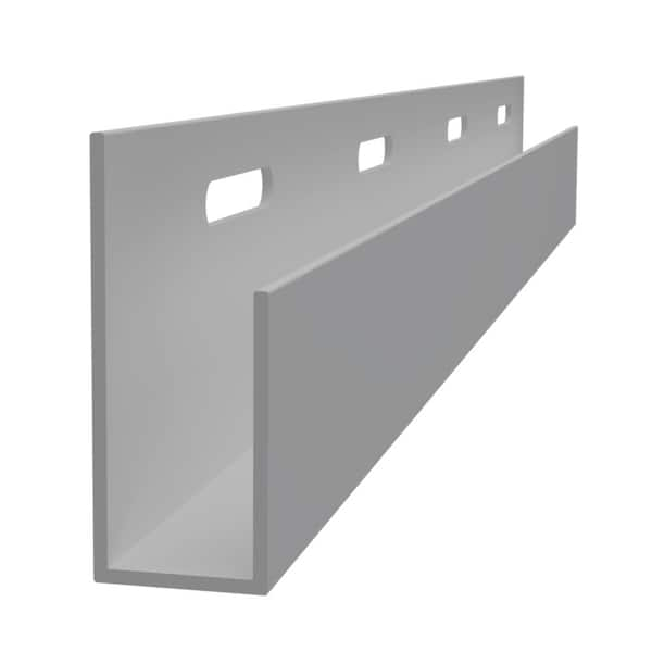 Trusscore J Trim 5/8 in. x 1-3/8 in. x 10 ft. Gray PVC Trim GTCT12J10 ...